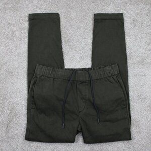 J Brand Spadium Jogger Pants Mens XS Green Drawstring Stretch w/ 28" inseam